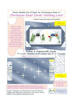 Flower Baskets Out of Paper for All Occasions Book 39: Christmas Easel Cards ?Holiday Love?