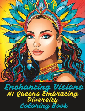 Enchanting Visions: AI Queens Embracing Diversity Coloring Book