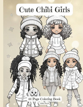 Cute Chibi Girls: Coloring Book
