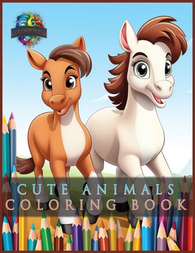 Cute Animals Coloring Book: For All Ages