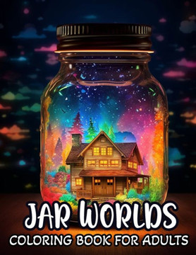 Jar Worlds Coloring Book For Adults: Adult Colored Pages Featuring Beautiful Flowers, Nature Landscape, and Many More, Designs for Stress Relief and R