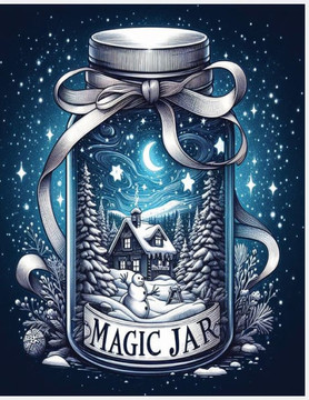 magic jar: an adult coloring book featuring whimsical jars with fun fantasy characters, adorable animals and magical scenes for a