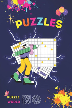 Puzzle Town Awesome puzzle activity Book For Kids Age 4-10: Mind Bending Adventures, A Diverse Collection of Puzzles for Kids and Adults Sudoku, Mazes
