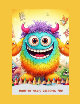 Monster Magic Coloring Fun: colouring boor for kids 4-7 years