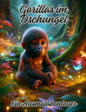 Gorillas im Dschungel: Ein Ausmalabenteuer