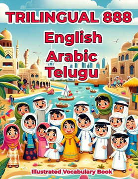 Trilingual 888 English Arabic Telugu Illustrated Vocabulary Book: Colorful Edition