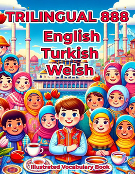 Trilingual 888 English Turkish Welsh Illustrated Vocabulary Book: Colorful Edition
