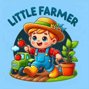 Little Farmer: Color the Animals and Plants with Farmer Toddler