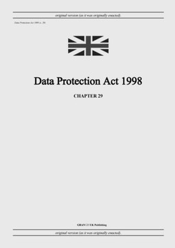 Data Protection Act 1998 (c. 29)