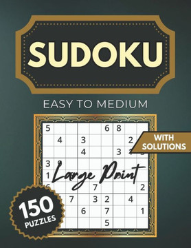 Sudoku Large Print for Seniors: Easy-Medium Puzzle book