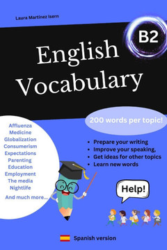 English vocabulary. B2: A world list of the most common topics.