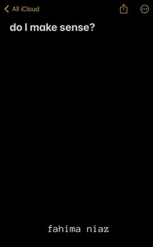 do I make sense? do I make sense?