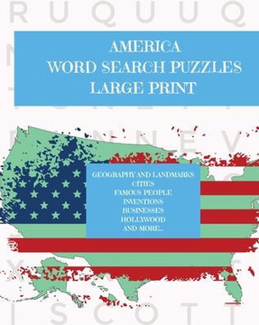 America: Puzzle Activity Book for Teens and Adults: Large Print America: Puzzle Activity Book for Teens and Adults: Large Print