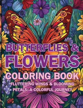 Butterflies & Flowers Coloring Book: Fluttering Wings & Blooming Petals: A Colorful Journey Butterflies & Flowers Coloring Book: Fluttering Wings & Blooming Petals: A Colorful Journey