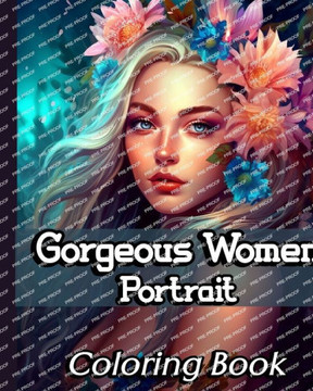 Gorgeous Women Portrait Coloring Book: Beautiful and Unique Female Faces to Color for Teens and Adults