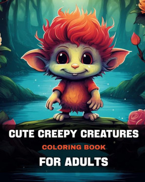 Cute Creepy Creatures Coloring Book for Adults: Adorable Creepy Monsters Coloring Pages for Adults with Fantasy Creatures