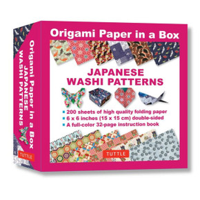 Origami Paper In A Box - Japanese Washi Patterns: 200 Sheets Of Tuttle Origami Paper: 6X6 Inch Origami Paper Printed With 12 Different Patterns: 32-Page Instructional Book Of 10 Projects Origami Paper In A Box - Japanese Washi Patterns: 200 Sheets Of Tuttle Origami Paper: 6X6 Inch Origami Paper Printed With 12 Different Patterns: 32-Page Instructional Book Of 10 Projects
