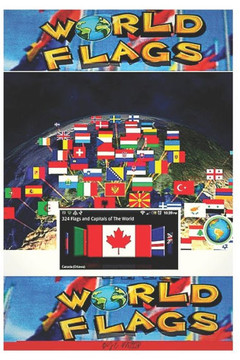 world flags world flags: Fun coloring book for world countries, cool and cute designs for stress relief.
