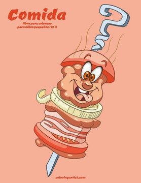 Comida libro para colorear para niños pequeños 1 & 2