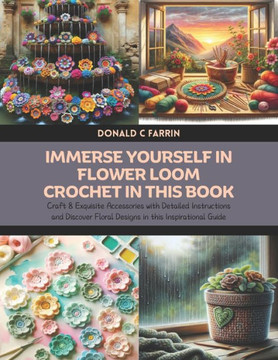 Immerse Yourself in Flower Loom Crochet in this Book: Craft 8 Exquisite Accessories with Detailed Instructions and Discover Floral Designs in this Ins