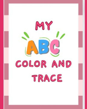 ABC color and Trace Pre-school Activity Book