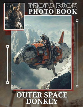 Outer Space Donkey Photo Book: Unique Collection Of 40 Images Featuring Cosmic Equines For Art Lovers And Dreamers