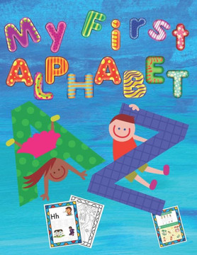 My First Alphabet: Summer Tracing and Coloring Activity Book for Little Girls