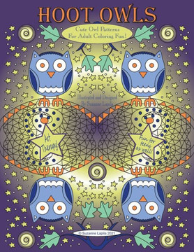 Hoot Owls: Cute Owl Patterns For Adult Coloring Fun!