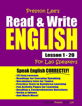 Preston Lee's Read & Write English Lesson 1 - 20 For Lao Speakers