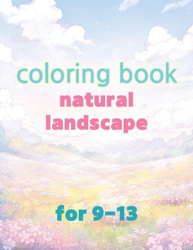 Coloring book natural landscape
