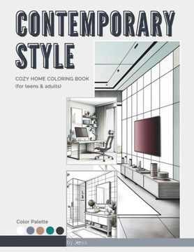 Contemporary Style Cozy Home Coloring Book