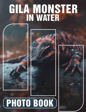 Gila Monster in Water Photo Book: Stunning Images Of Unique Lizard Species Captured In Aquatic Environments For Animal Lovers
