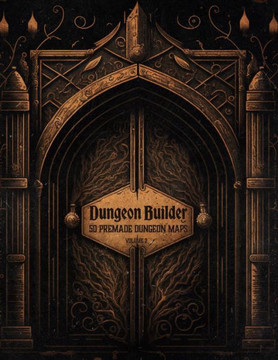 Dungeon Builder: Dungeon Maker with 50 Premade Dungeon Maps for Tabletop Roleplaying Games (Volume 2)