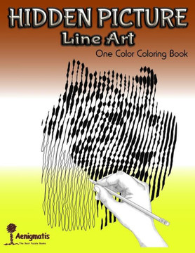 Hidden Picture Line Art: One Color Coloring Book