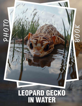 Leopard Gecko In Water Photo Book: 40 Vibrant Images Highlighting The Unique Habitats And Behaviors Of Leopard Geckos