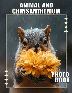 Animal And Chrysanthemum Photo Book: Stunning Photography Showcasing Wildlife Interacting With Vibrant Floral Designs