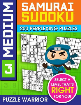 Medium Samurai Sudoku: 200 Perplexing Puzzles (Medium Sudoku Samurai) - 9781092172431