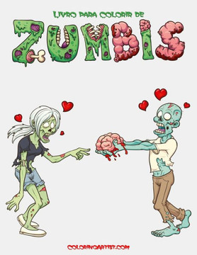 Livro Para Colorir De Zumbis 1 (Portuguese Edition)