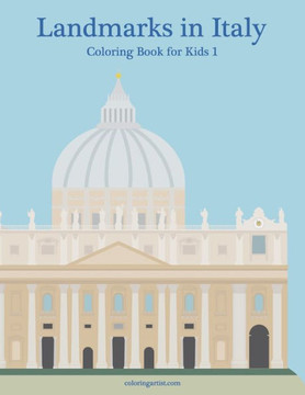 Landmarks in Italy Coloring Book for Kids 1