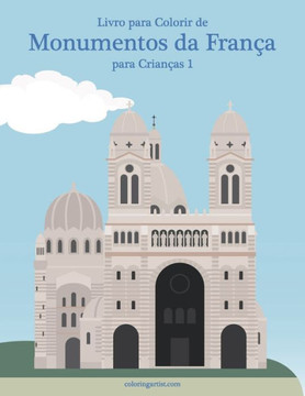 Livro para Colorir de Monumentos da França para Crianças 1