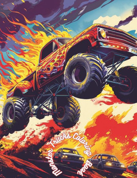 Monster Trucks Coloring Book: Fun Activity Book For Kids