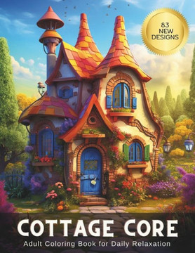 Cottage Core Adult Coloring Book: Adult Coloring Book for Daily Relaxation