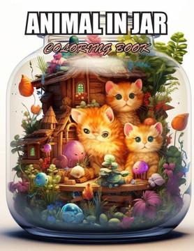 Animal in Jar Coloring Book: Relaxation, and Creativity Coloring Pages for All Fans