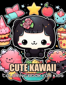 Cute Kawaii Coloring Book for Kids: 100+ Coloring Pages of Awe-inspiring for Stress Relief and Relaxation