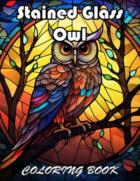 Stained Glass Owl Coloring Book: 100+ Amazing Coloring Pages for All Ages