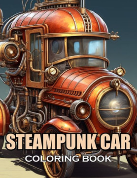 Steampunk Car Coloring Book: 100+ Amazing Coloring Pages for All Ages