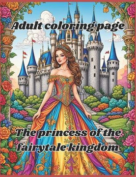 Adult coloring page: The princess of the fairytale kingdom