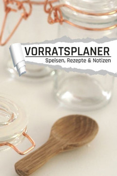 Vorratsplaner: Küchenhilfe Motiv I Vorräte einlagern Notreserven planen I Praktische Liste für Hamsterkäufe