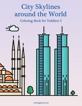 City Skylines around the World Coloring Book for Toddlers 5