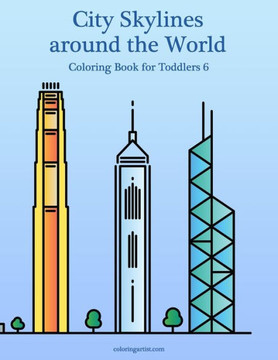 City Skylines around the World Coloring Book for Toddlers 6